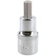 image 1 of 8mm Hex Bit Metric Allen Socket Male 1/2" Drive 55mm Length Strengthened Tip