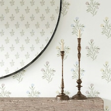 Meadow Flower Wallpaper in Pastels Multi
