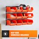 image 2 of VonHaus 12 Pc Wall Mount Storage Bins for Garage