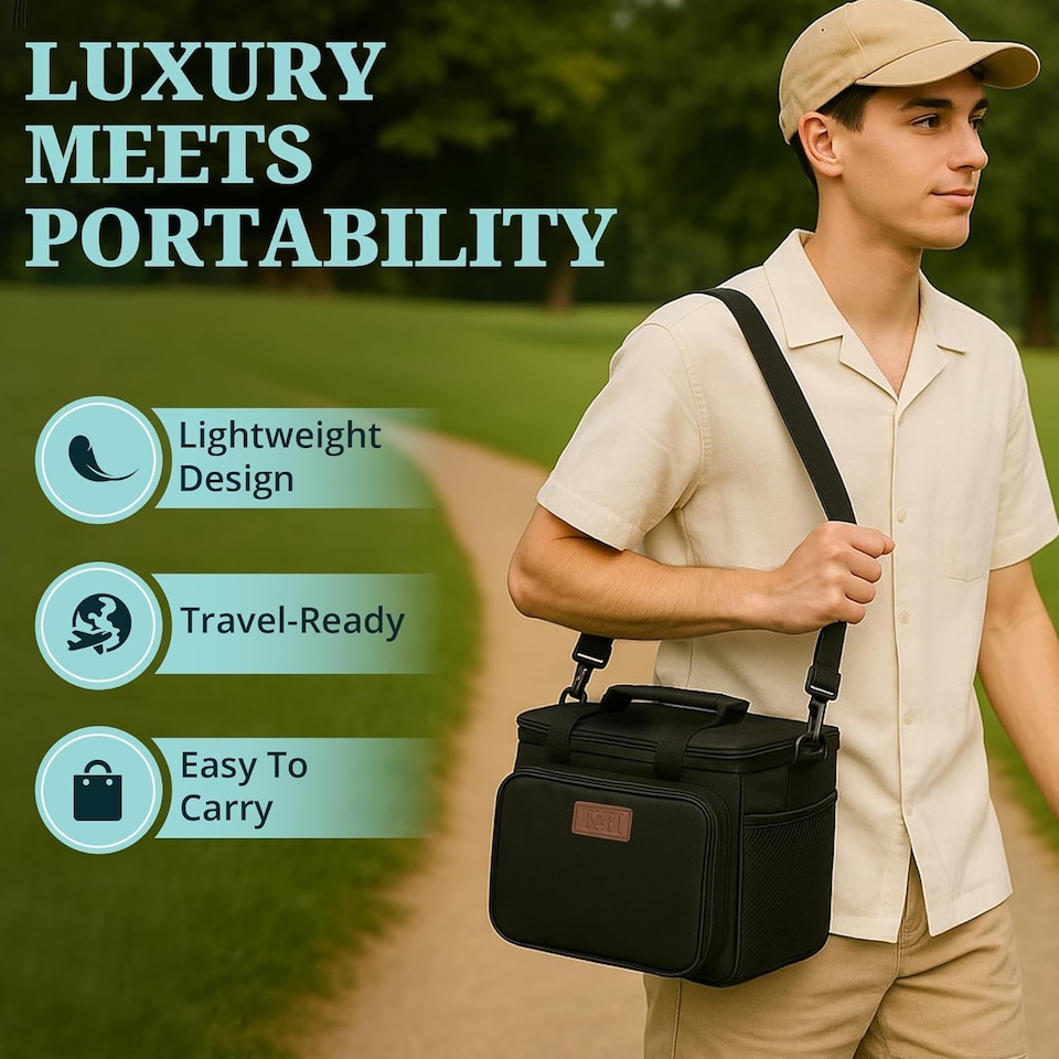 image 1 of 15L Insulated Cool Bag – Leak-Proof Thermal Lunch & Picnic Tote