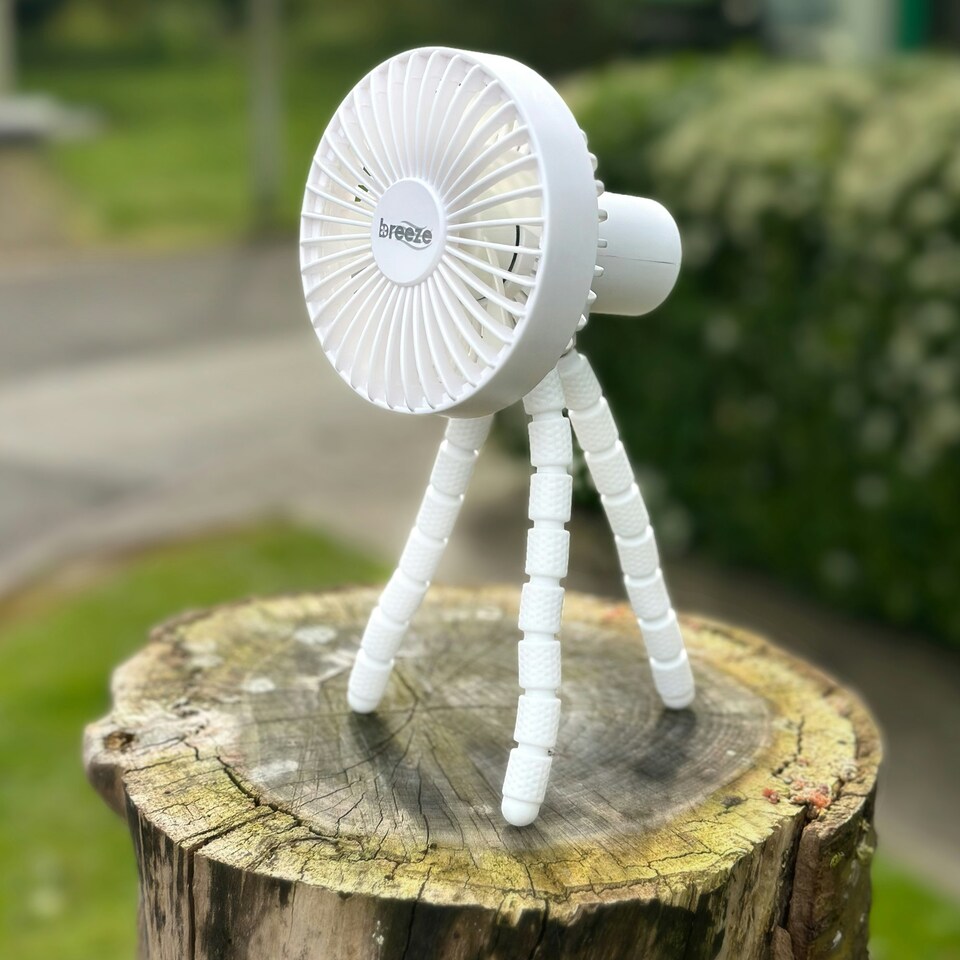 image 1 of Breeze DF2010 Rechargeable Mini Tripod Fan