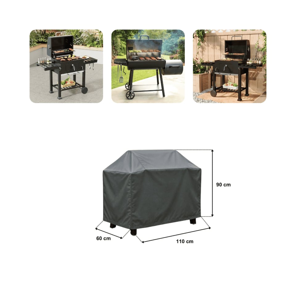 image 1 of Large 110cm Heavy Duty Polyester BBQ Grill Protective Waterproof