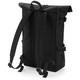 image 2 of BagBase Block Roll-Top Backpack - Black/Black - One Size