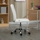 image 6 of Vinsetto Curved Back Home Office Chair with Adjustable Height, White