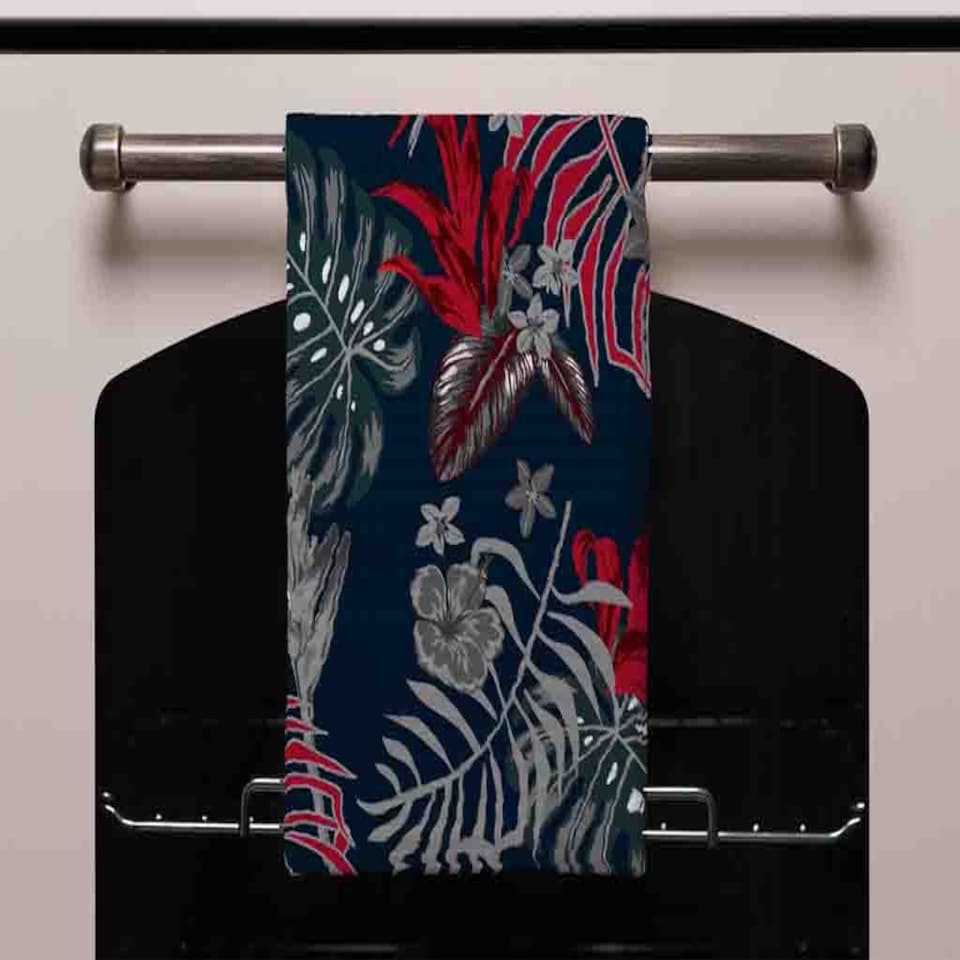 image 1 of Leaves of Tropical Plants (Kitchen Towel)