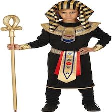 Fancy Dress Child Egyptian Black Gold - 10-12 Years