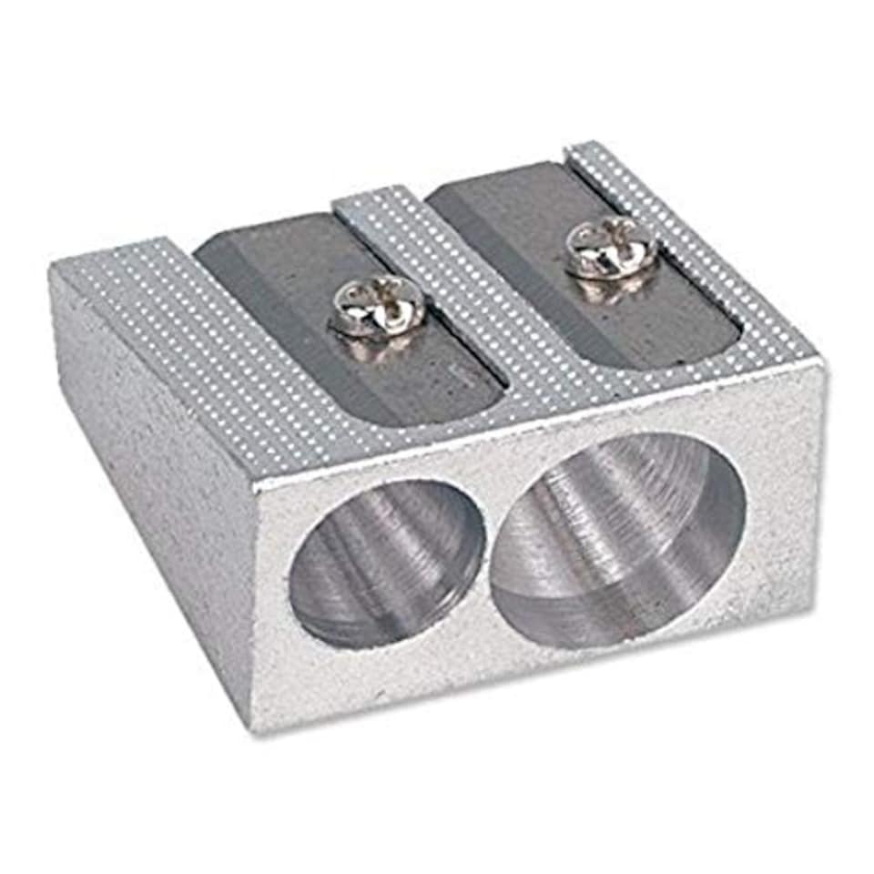 image 1 of Pack of 60 Janrax Two Hole Metal Pencil Sharpeners