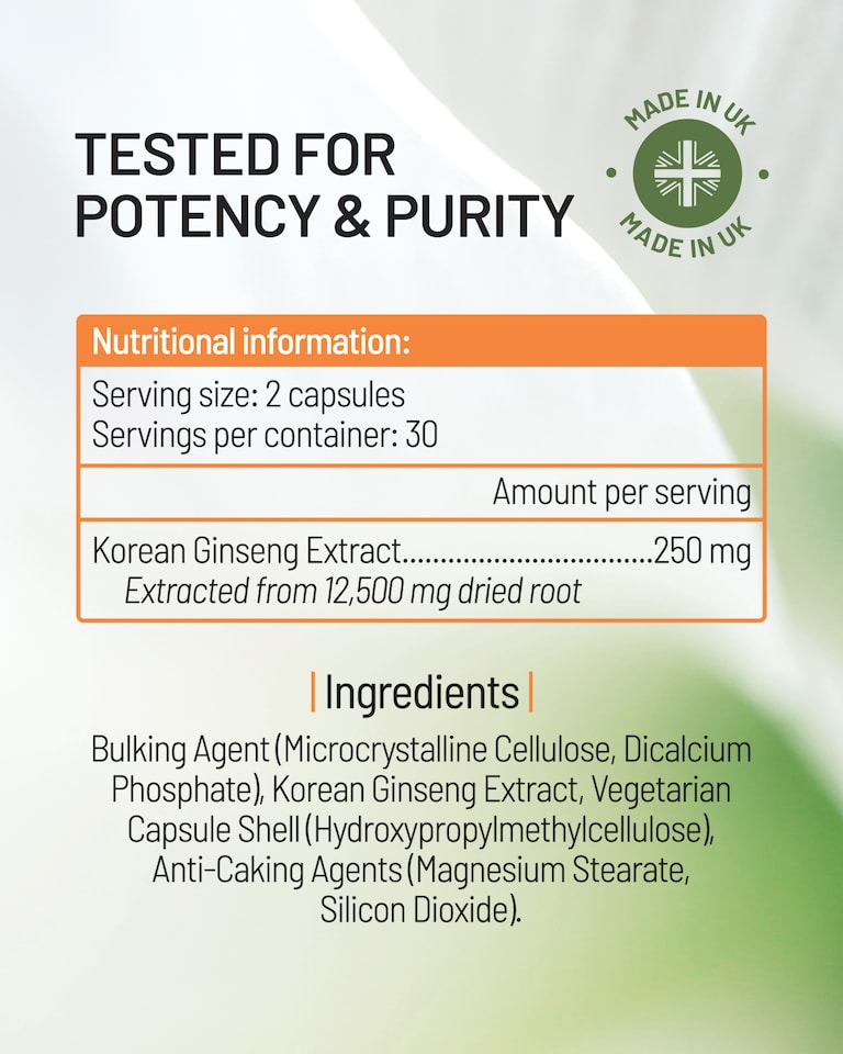 image 1 of PharmaZen Korean Panax Ginseng Extract 60 Capsules