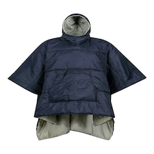 Mountain Warehouse Wearable Blanket Unisex Hooded Warm Comfy for Camping Hiking Blue | Navy | One Size
