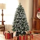 image 2 of HOMCOM 5ft Artificial Pine Christmas Tree with Pinecones, Steel Base