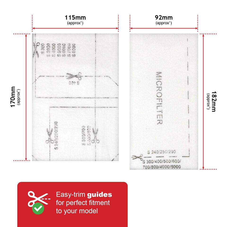 image 1 of SPARES2GO Large Bags for Miele FJM S510 S511 S512 S571 S5211 Vacuum Cleaners (Pack of 20 + Air Filters)