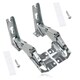 image 1 of SPARES2GO Door Hinges for Bosch Fridge Freezer 3306 3702 3307 3703 5.0 41.5 Pair Hinge Silver