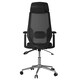 image 3 of Clifton office chair with wheels in black Black | Black