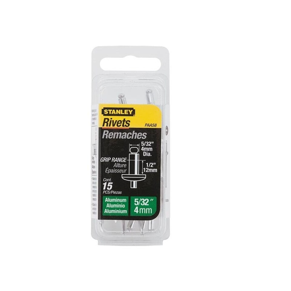 Stanley Hand Tools Aluminium Rivets - Multi Colour - 4mm Long