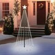 image 5 of The Christmas Workshop 6FT Outdoor Cone Tree - WHITE LED White | 6ft