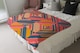 image 3 of Striped Bright Geometric Pattern Blanket | Multi