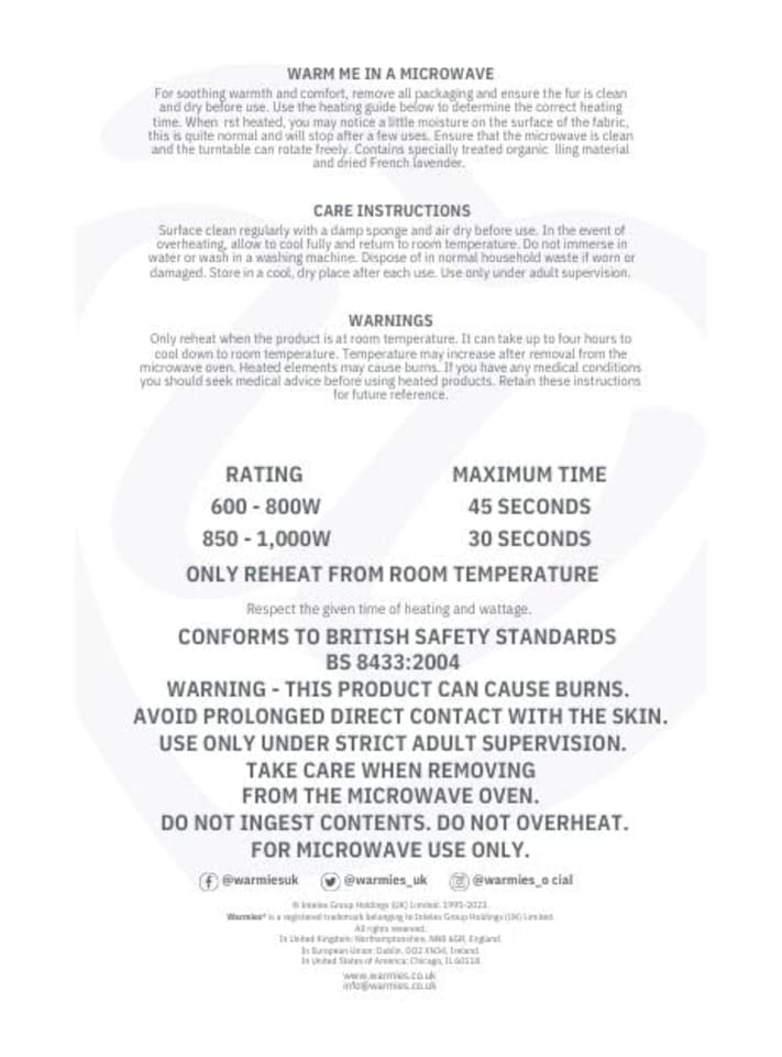 image 1 of Warmies Sloth Plush Junior Size, Fully Microwavable and Weighted Cuddly for Anxiety and Relaxation, Chill in The Freezer or Heat in Microwave, Soft Heat Pad