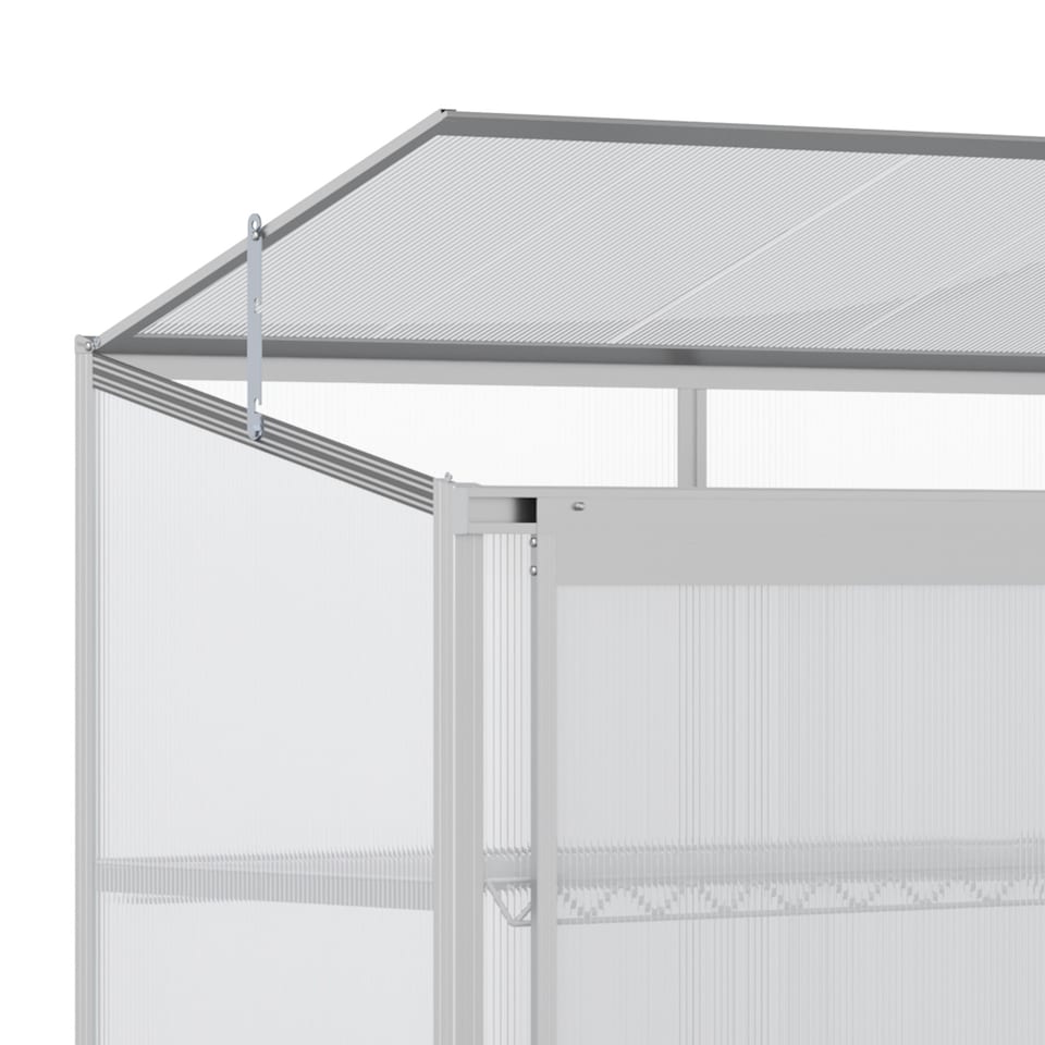 image 1 of Outsunny 4x2ft 3-Tier Greenhouse Outdoor Plant Grow Aluminium Frame w/ Roof Door