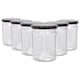 image 1 of Argon Tableware Glass Jam Jars with Lids - 380ml - Pack of 6