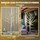 image 6 of HOMCOM 5ft Artificial White Birch Tree Light w/ 96 Warm White Pre-Lit LED Light