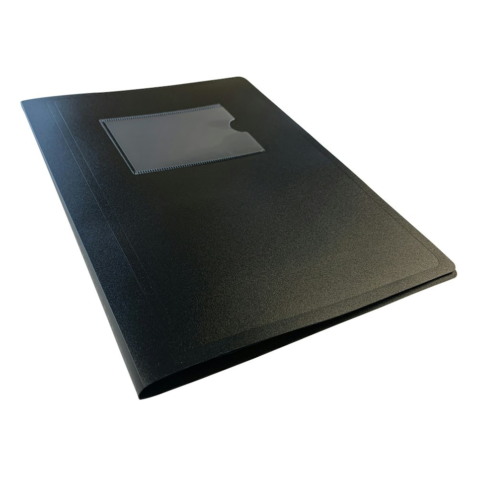 image 1 of A5 Black Flexible Cover 10 Pocket Display Book
