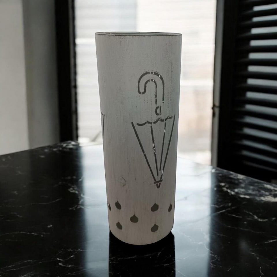 image 1 of Umbrella Stand - Metal - L19 x W19 x H49 cm - Grey