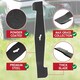 image 10 of SPARES2GO Metal Blade compatible with Hawksmoor SLM32F-ZE Lawnmower (32cm)