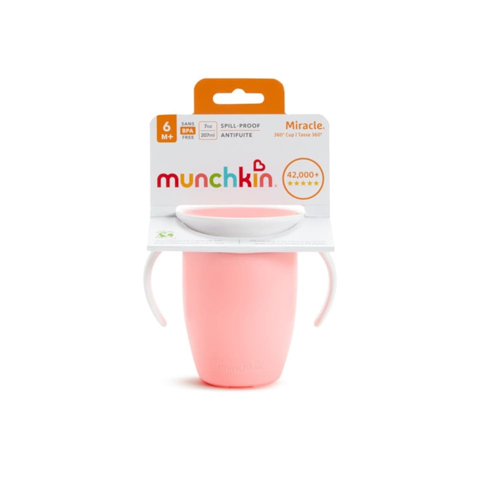 image 1 of Munchkin Miracle Trainer Cup 7Oz - Pink