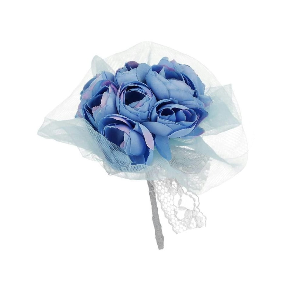 image 1 of Corpse Bride Bouquet Emily Halloween Costume Prop - Blue - One Size One Size