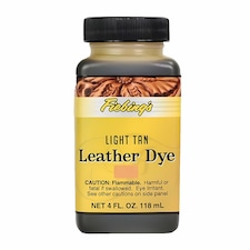 Fiebing's Leather Dye - Professional Alcohol-Based Colour Dyes 4oz | Brown | Light Tan