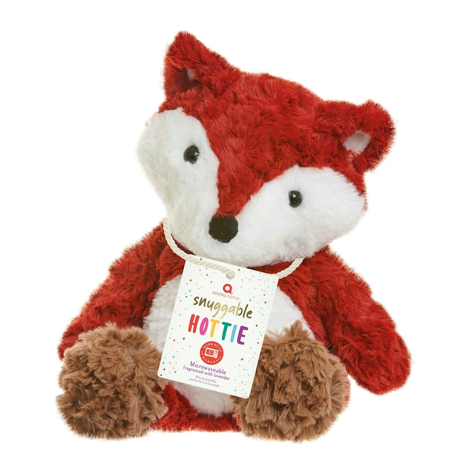 image 1 of Aroma Home Snuggable Plush Hottie with Microwavable Pouch Fox