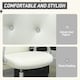 image 3 of Vinsetto Home Office Chair with Adjustable Height Tilt Function Cream White | Cream | White | One Size