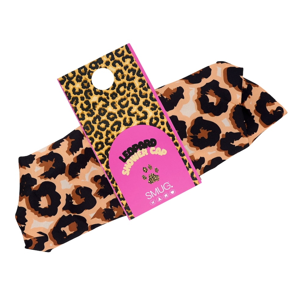 image 1 of SMUG Shower Cap - Leopard Print