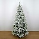 image 4 of 10FT Green Lapland Snow Covered Christmas Tree | White | 10ft