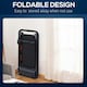image 3 of HOMCOM 1-6 km/h Folding Motorised Treadmill Walking w/ Remote Control Black