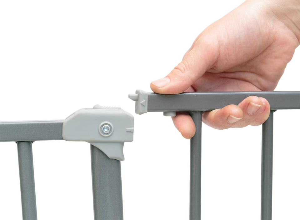 image 1 of Safetots Extra Wide Hallway Gate, 97cm - 103cm, Matt Grey,Pressure Fit Baby Gate for Hallways and Wide Spaces | Grey | 1