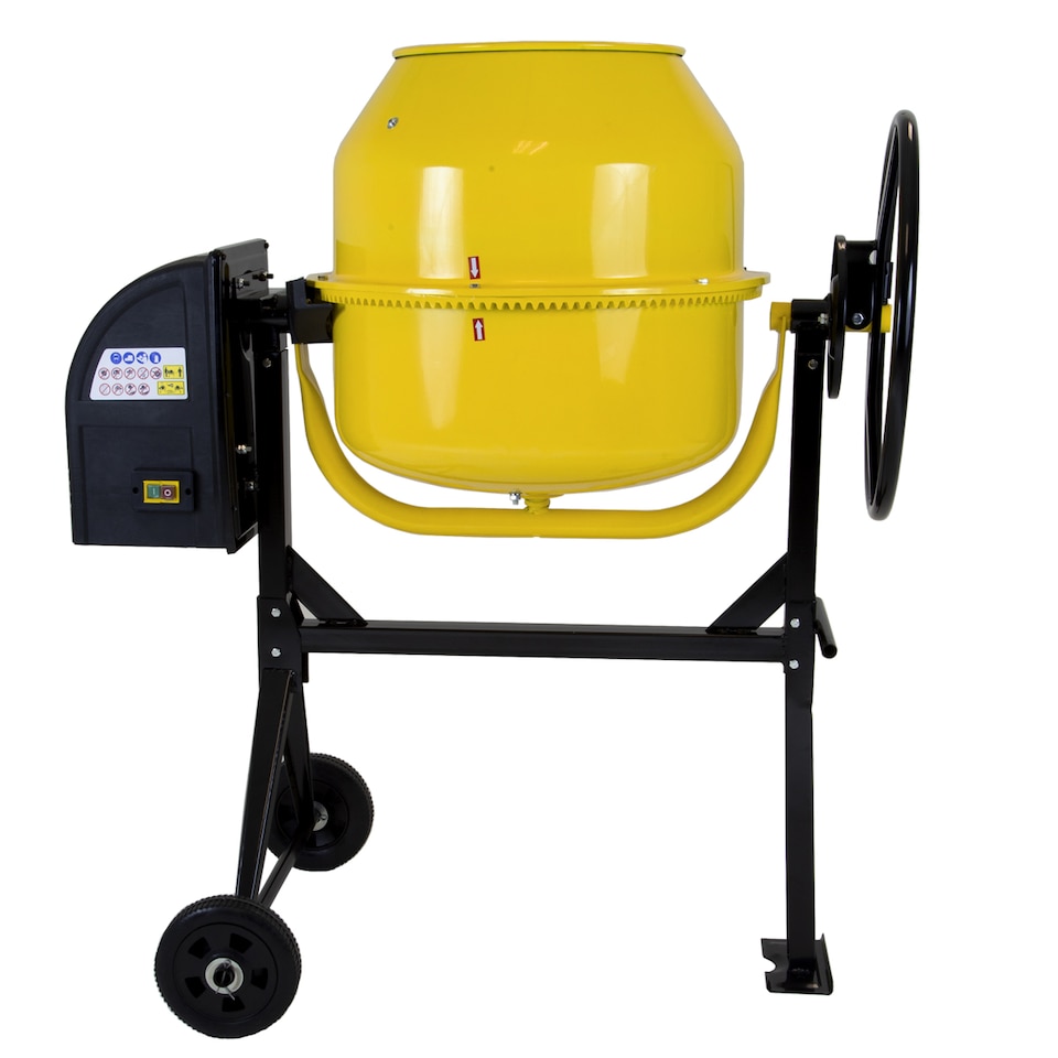image 1 of Charles Bentley 125L 230V 550W Portable Cement Concrete Mixer with Wheels