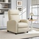 image 3 of Yaheetech Fabric Recliner Sofa Recliner Chair Cream