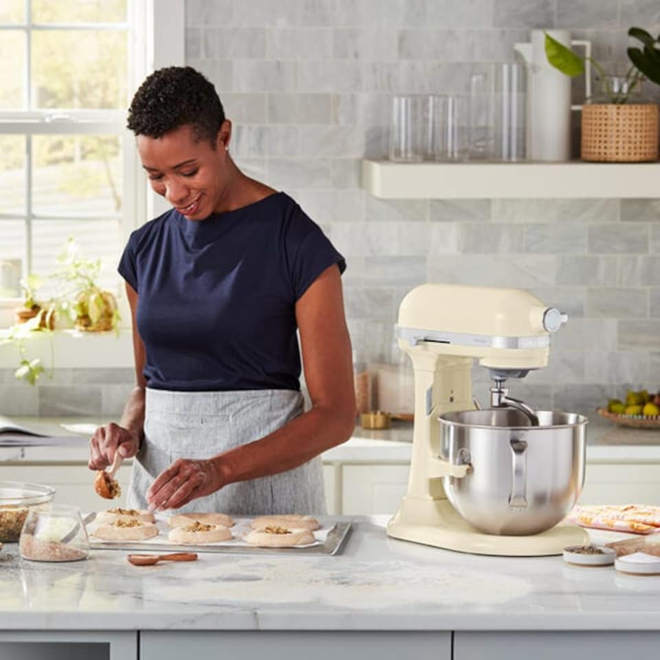 image 1 of KitchenAid Artisan Almond Cream 6.6L Bowl Lift Food Mixer