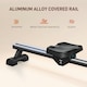 image 8 of SPORTNOW Foldable Water Rowing Machine with Wheels and LCD Monitor, Black