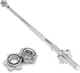 image 3 of Body Revolution Straight Barbell Bar 1" Standard 1.4m Spring Collar