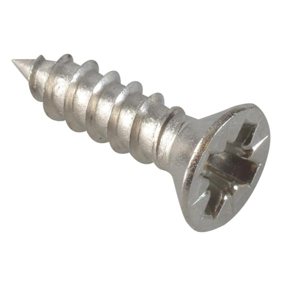 Forgefix Self-tapping Screws, Pozi, Csk, A2 Stainless Steel - Multi Colour - 1/2in x 6 ForgePack 40
