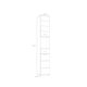 image 9 of Ice Cave Narrow Bathroom Storage Cabinet with 2 Doors & 1 Drawer with Silver Handles in White with White High Gloss Fronts