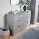 image 2 of Phoenix Chest Of 5 Drawers Bedroom Furniture Clothing Storage Organiser Unit | Grey