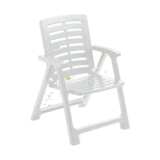 Outdoor Folding Garden Chairs with Arms | White | 1