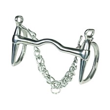 Lorina Uttoxeter Slotted Kimblewick - Silver - 6in