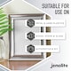 image 3 of Jenolite Smooth Metallic Interior/Exterior Paint - Chrome - 400ml Spray Can - 3-Pack