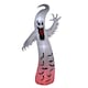 image 1 of Outsunny 11.8FT Tall Halloween Inflatable Spooky Ghost, Blow Up Outdoor Halloween Decoration with Build-in LEDs and Rotating Light for Garden, Lawn, Party