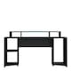 image 2 of Tezaur Curved Black Gaming Desk with Colour Changing LED