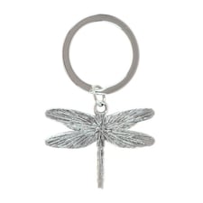 Something Different Dragonfly Keyring - Silver - One Size